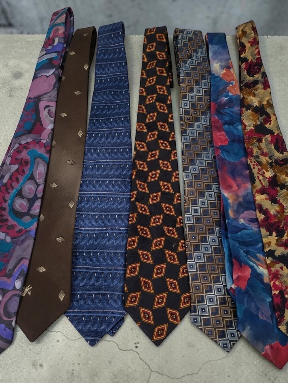 mens neck ties lot Of 7 Suit Wear Business Stylish Fashion